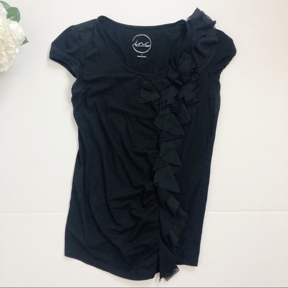 INC Ruffle Front Top - Picture 2 of 5